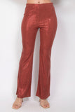 IRIS DESIGN Sequined Fit & Flare Midrise Pants