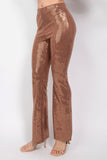 IRIS DESIGN Sequined Fit & Flare Midrise Pants