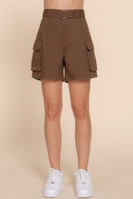 Load image into Gallery viewer, ACTIVE BASIC Belted Cargo Shorts