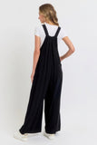 SWEET LOVELY Adjustable Strap Overall Wide Leg Jumpsuit