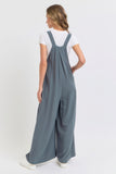 SWEET LOVELY Adjustable Strap Overall Wide Leg Jumpsuit