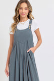 SWEET LOVELY Adjustable Strap Overall Wide Leg Jumpsuit