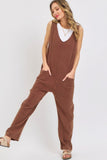 SWEET LOVELY Mineral Washed Summer Jumpsuit