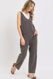 SWEET LOVELY Mineral Washed Summer Jumpsuit