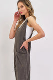 SWEET LOVELY Mineral Washed Summer Jumpsuit