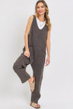 SWEET LOVELY Mineral Washed Summer Jumpsuit