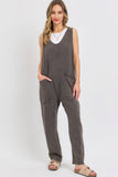 SWEET LOVELY Mineral Washed Summer Jumpsuit