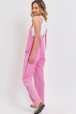 SWEET LOVELY Mineral Washed Summer Jumpsuit