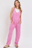 SWEET LOVELY Mineral Washed Summer Jumpsuit