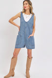 SWEET LOVELY Summer Denim Overall Romper