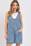 SWEET LOVELY Summer Denim Overall Romper