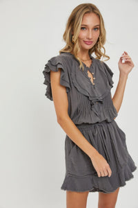 SWEET LOVELY Ruffle Romper