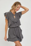 SWEET LOVELY Ruffle Romper