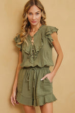 Load image into Gallery viewer, SWEET LOVELY Ruffle Romper