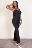 CAPELLA APPAREL Ribbed sleeveless wide leg jumpsuit