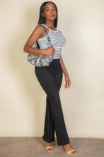 Load image into Gallery viewer, CAPELLA APPAREL Stripe knit halter sleeveless top