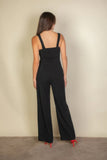 CAPELLA APPAREL Notched neck cami jumpsuit