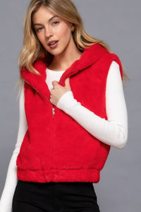 ACTIVE BASIC Hoodie Faux Fur Vest