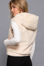 Load image into Gallery viewer, ACTIVE BASIC Hoodie Faux Fur Vest