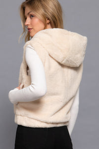 ACTIVE BASIC Hoodie Faux Fur Vest