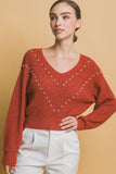 LOVE TREE Pearl details sweater