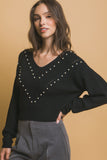 LOVE TREE Pearl details sweater