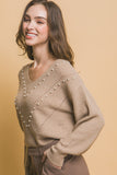 LOVE TREE Pearl details sweater