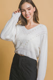 LOVE TREE Pearl details sweater