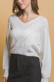 LOVE TREE Pearl details sweater