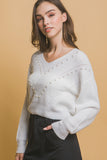 LOVE TREE Pearl details sweater