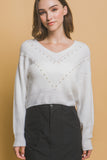 LOVE TREE Pearl details sweater