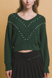 LOVE TREE Pearl details sweater