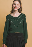 LOVE TREE Pearl details sweater