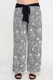 HAUTE FOX Plisse Palm Print Pants