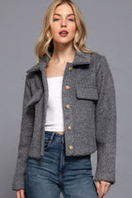 Load image into Gallery viewer, ACTIVE BASIC Long Slv Teddy Fleece Short Jacket