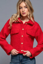 Load image into Gallery viewer, ACTIVE BASIC Long Slv Teddy Fleece Short Jacket