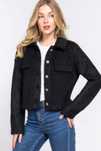 Load image into Gallery viewer, ACTIVE BASIC Long Slv Teddy Fleece Short Jacket