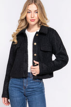 Load image into Gallery viewer, ACTIVE BASIC Long Slv Teddy Fleece Short Jacket