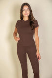 CAPELLA APPAREL Basic Solid Leggings