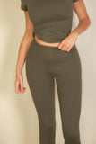 CAPELLA APPAREL Basic Solid Leggings