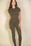 CAPELLA APPAREL Basic Solid Leggings