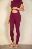 CAPELLA APPAREL Basic Solid Leggings