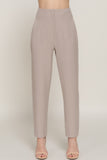 ACTIVE BASIC High Waist Pintuck Detail Long Pants