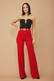 VALENTINE Cg Buckle And Button Detail Pants