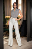 VALENTINE Cg Buckle And Button Detail Pants