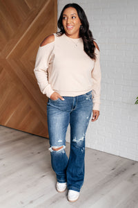 ONE ELEVEN NORTH Carefully Crafted Cold Shoulder Blouse