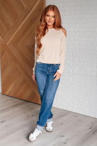 ONE ELEVEN NORTH Carefully Crafted Cold Shoulder Blouse