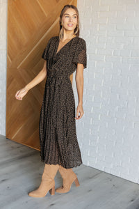 POLAGRAM Cause a Scene Surplice Neck Dress