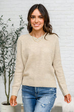 Load image into Gallery viewer, Hailey &amp; Co Chai Latte V-Neck Sweater in Oatmeal