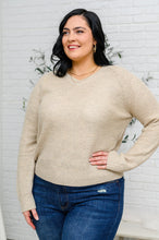 Load image into Gallery viewer, Hailey &amp; Co Chai Latte V-Neck Sweater in Oatmeal
